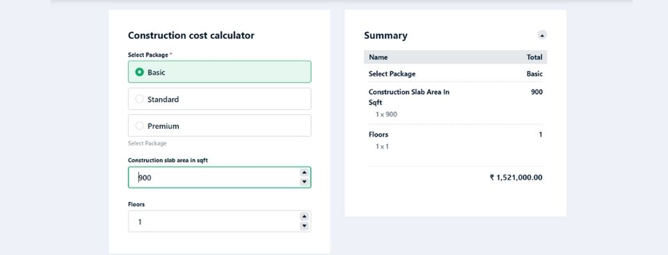 construction cost calculator